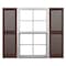 Ekena Millwork Mid-America Vinyl, Standard Size Cathedral Top Center Mullion, Open Louver Shutter, 11431009, PR 00011431009 - alternate 1